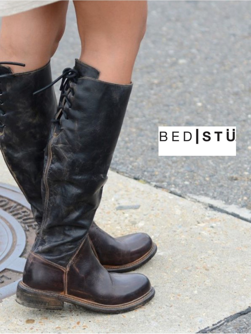 Bed Stu, Manchester, Knee High Boots, Black Rustic, ALL Leather, NEW in BOX!